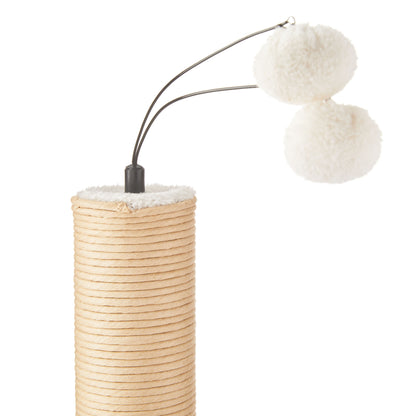 Premium Paper Rope Cat Scratching Post with Ball Toy, Pack of 1