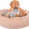 Calming Dog Beds for Large Medium Small Dogs, 24/32Inch Fluffy Cat Bed Donut Cuddler round Dog Beds, Ultra Soft Anti-Anxiety Pet Beds, Safe Faux Fur Material, Machine Washable