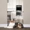 Carlson Extra Wide Walk through Pet Gate with Small Pet Door, Pressure Mount Kit Included, Stands 30" Tall & Extends 29"-36.5" Wide