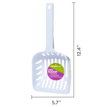 Jumbo Melamine Cat Litter Scoop, White