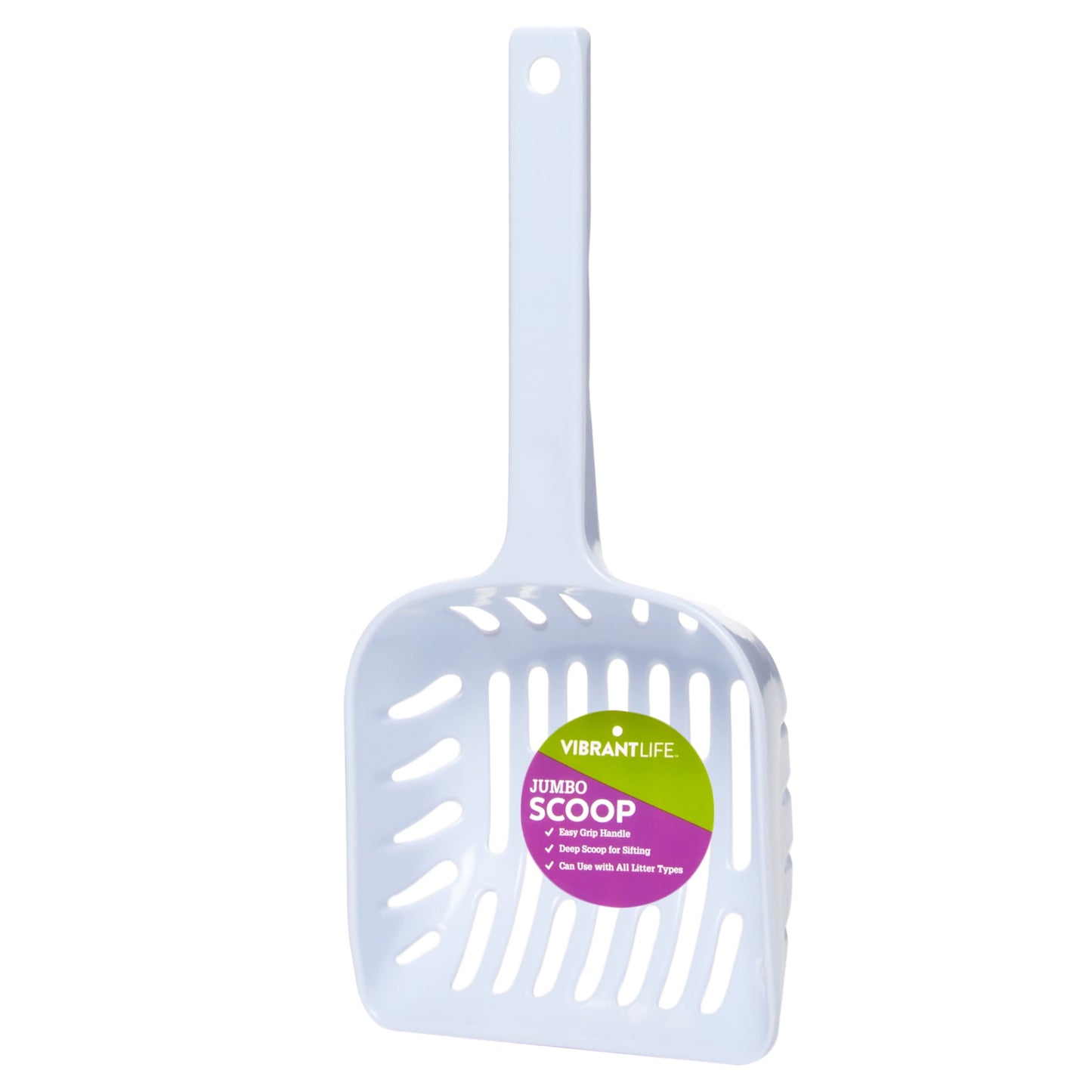 Jumbo Melamine Cat Litter Scoop, White