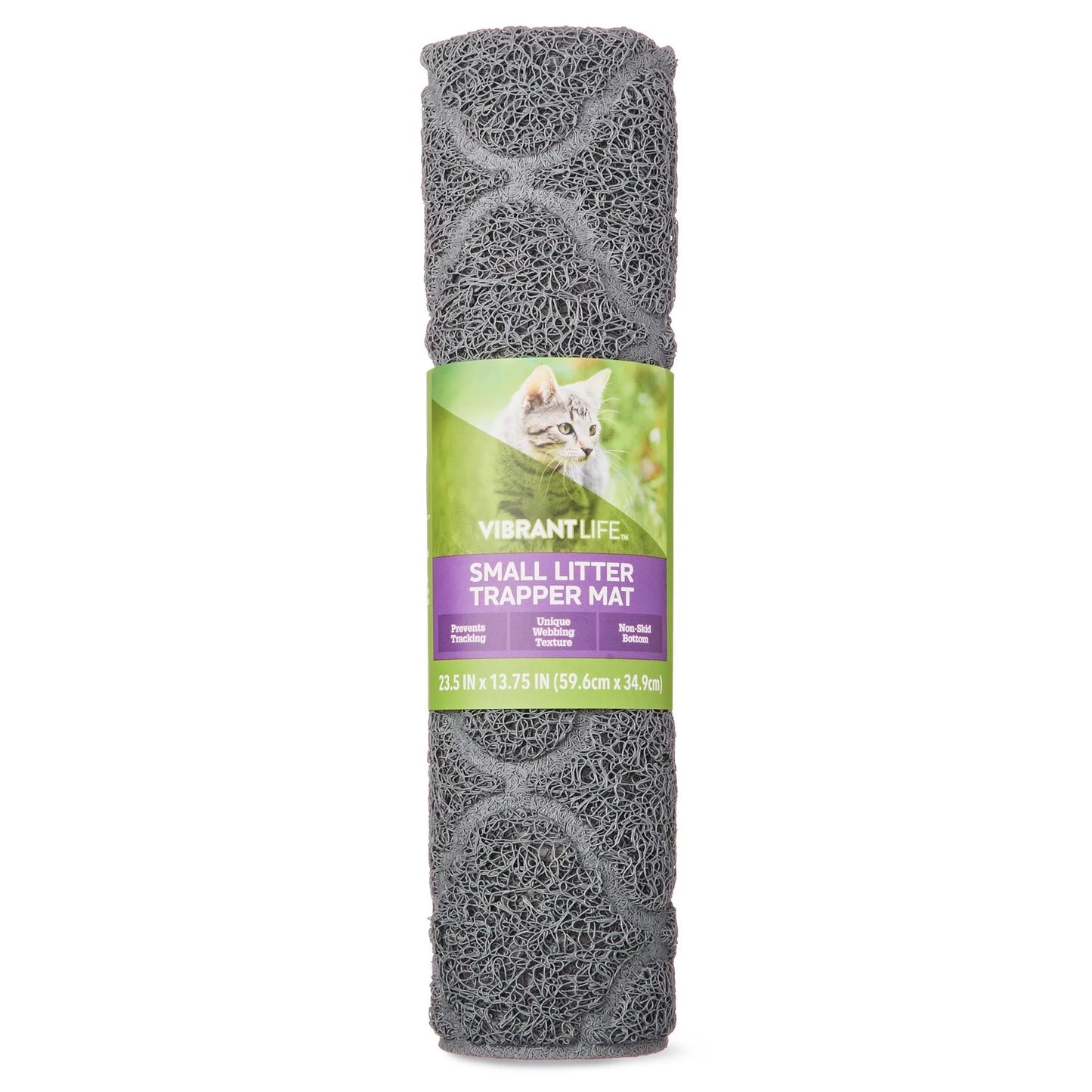 Small Trapper Litter Mat, 23.5" X 13.75", Gray